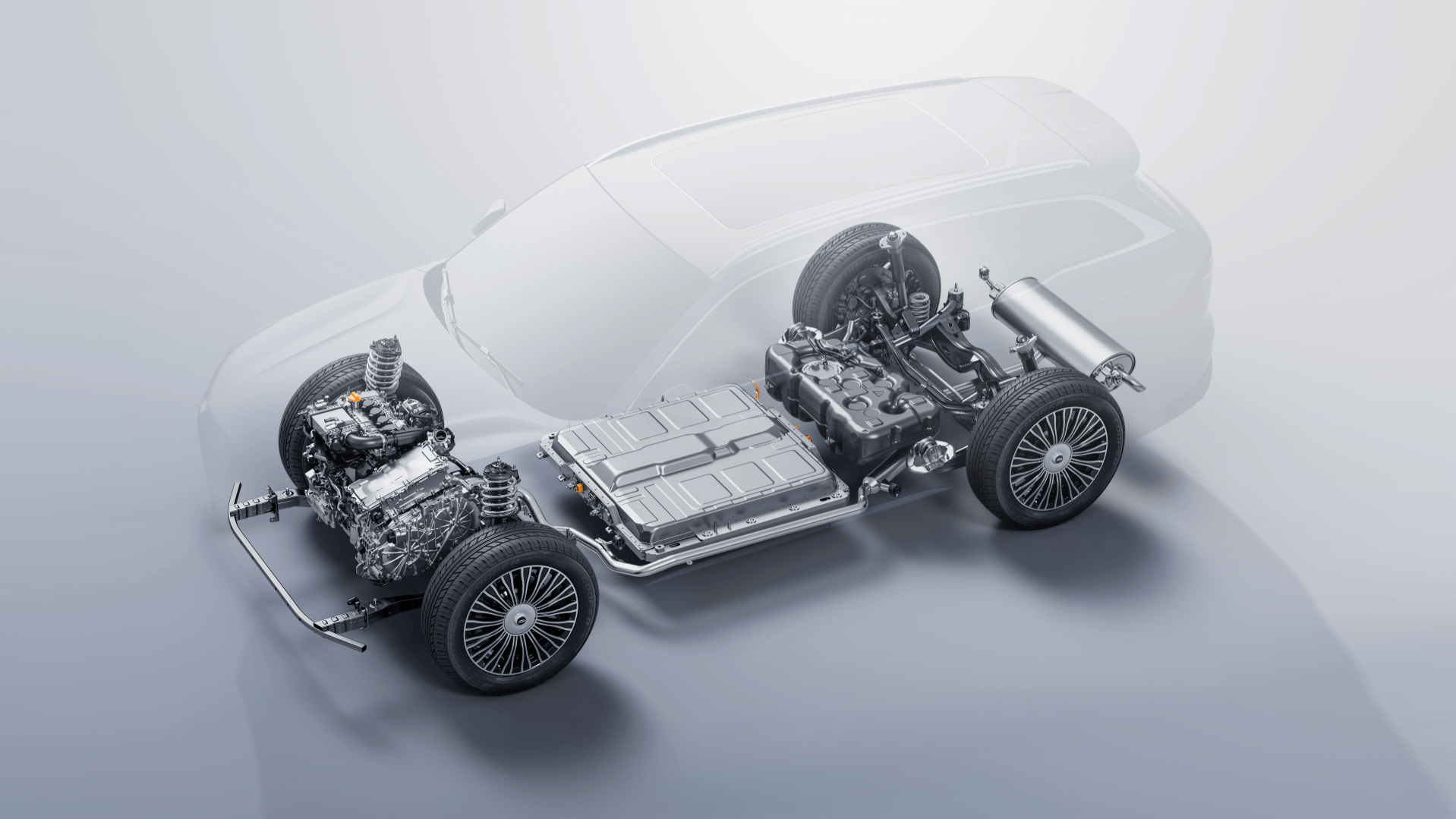Tiggo 9 CSH all-wheel-drive hybrid system